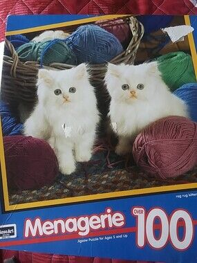 Rose Art Menagerie Rag Hug Kittens 100 Piece Puzzle